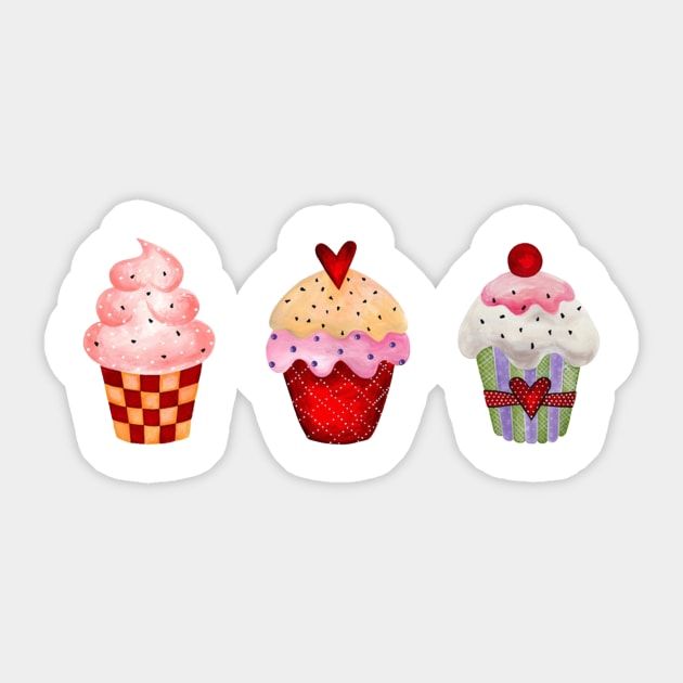 Cupcakes Sticker by LizzieBug